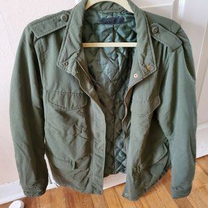 uniqlo utility jacket womens XL Olive plus 2 bonus uniqlo shirts see below